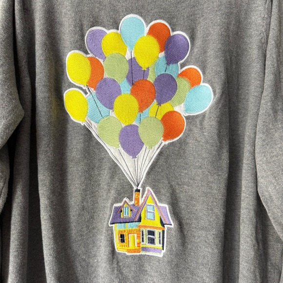 Torrid Disney Pixar Up Embroidered Dug Button Cardigan Sweater, Gray, 3 (22/24) - Picture 8 of 12
